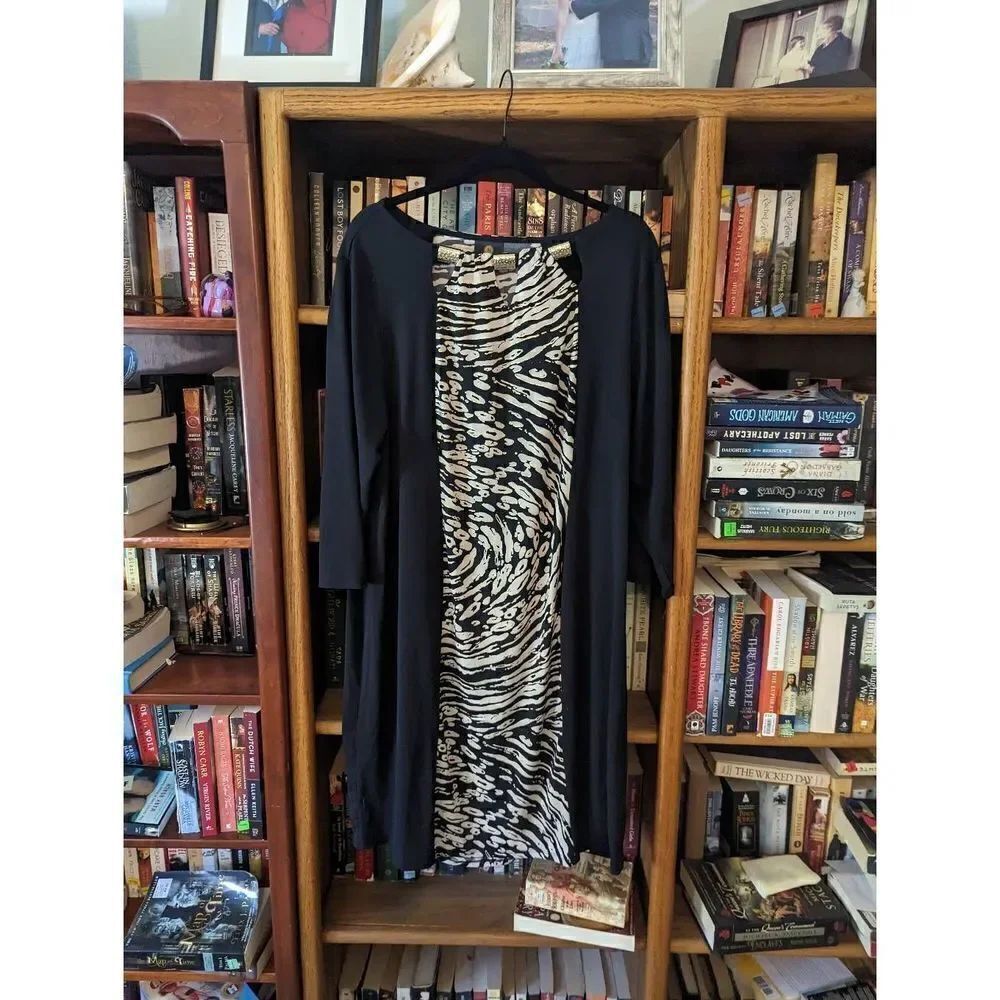 JM collection triple keyhole sheath dress sz XXL euc